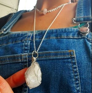 Crystal jewelry necklace